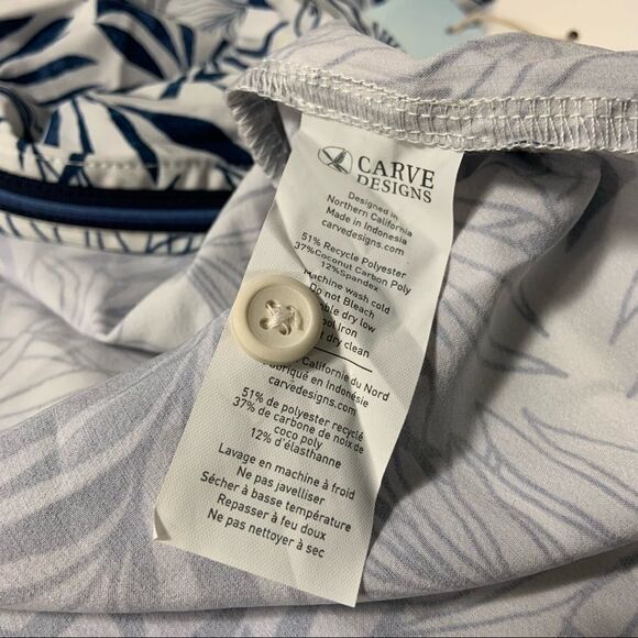 🆕 Carve Designs Alana Leaf Fletcher Button Up UPF50 Shirt - Picture 5 of 8